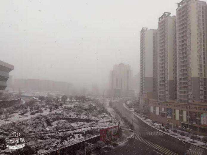 贵州六盘水再次降雪，未来一周将持续低温