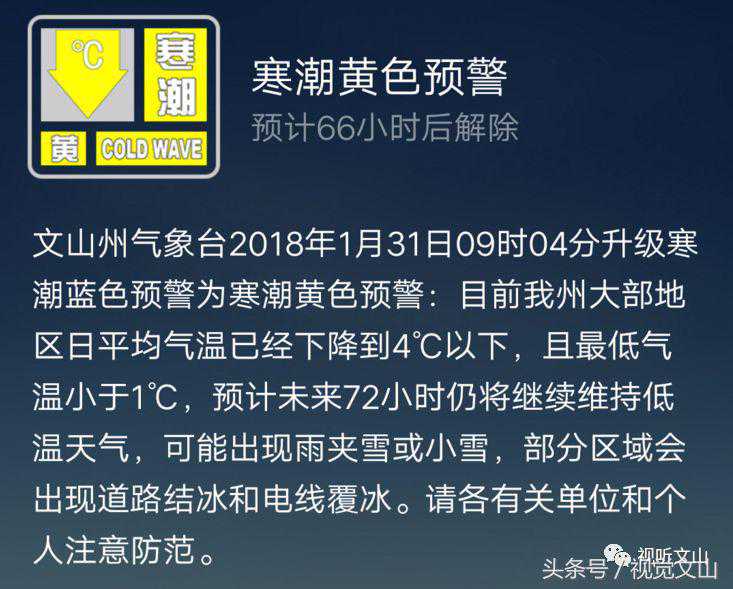 零下9度？文山天气开始“冻”真格了！
