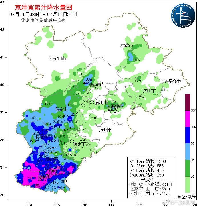 实时更新│暴雨夜袭京城 这场降雨到底有多大？