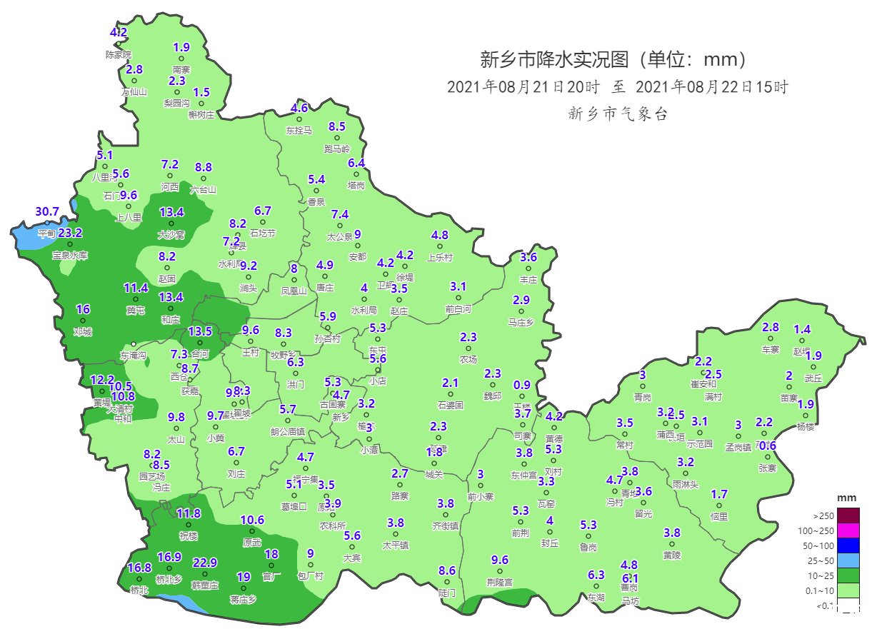 未来3小时封丘长垣大雨，夜里南部暴雨伴有大风