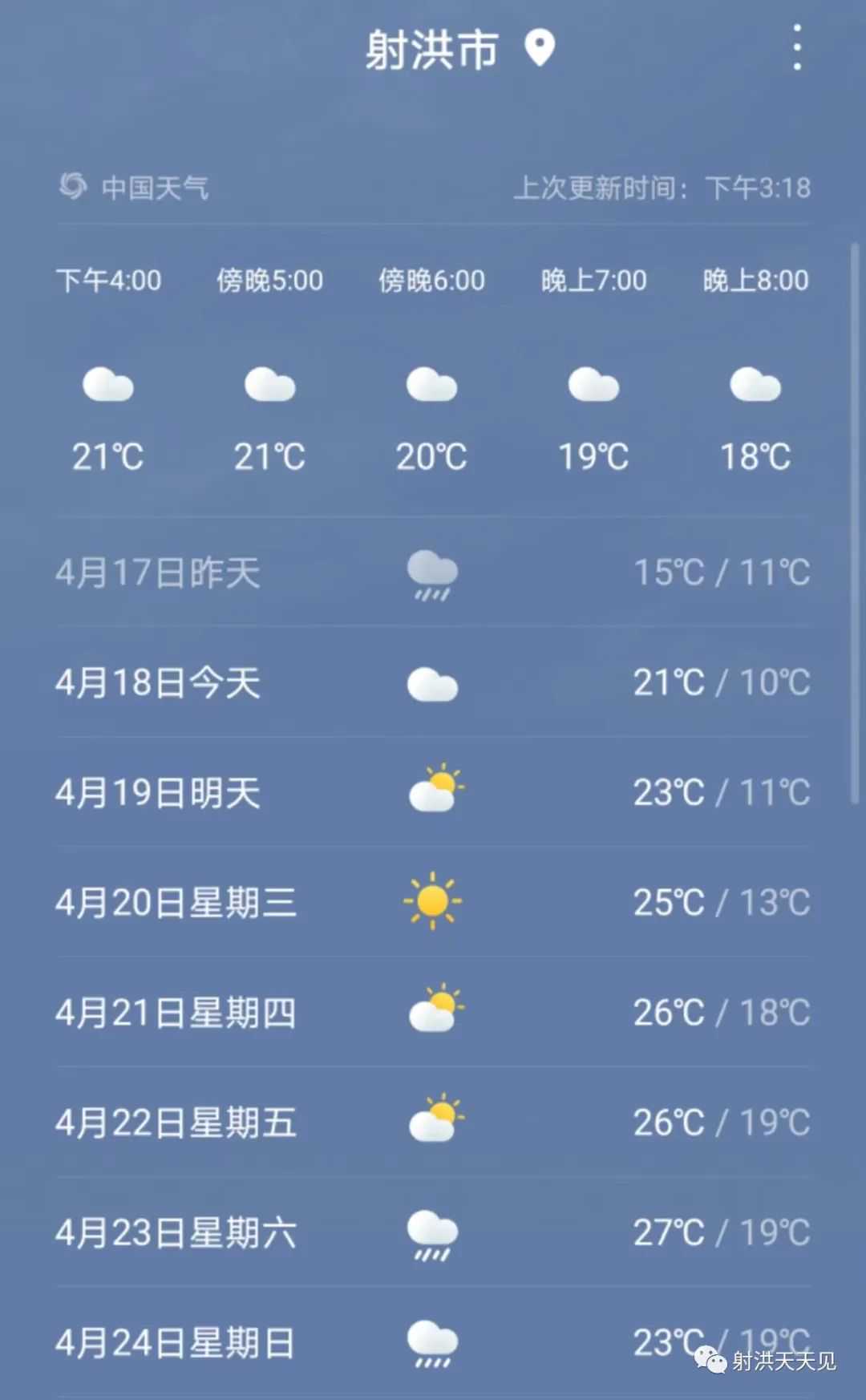 冲击30℃！@射洪人，这周短袖可以再翻出来了