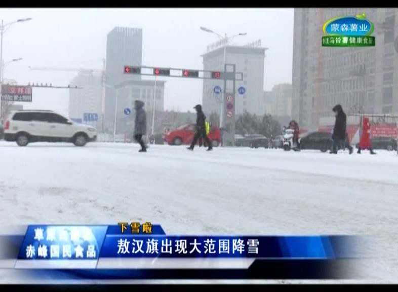 赤峰敖汉旗出现大范围降雪