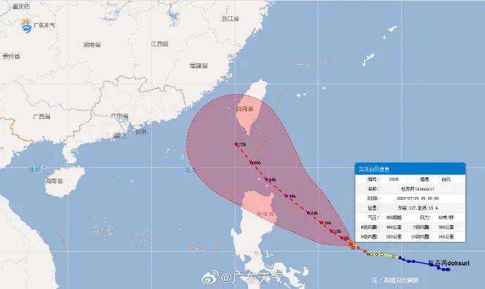 “杜苏芮”已加强为强台风级！本周三水天气……