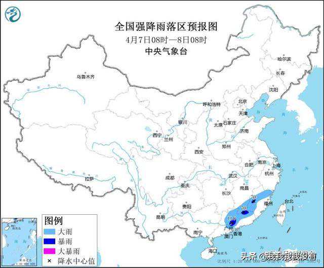 明日8~10号天气预报，新一轮强降水滚滚来袭，大雨和暴雨分布如下