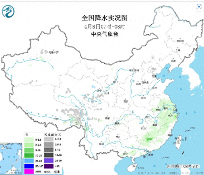 今天8~9号天气预报大揭秘：新一轮降雨、暴雨大雪即将上演！