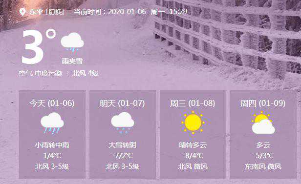 大雪！正在路上！气温跌至零下8℃！这些事东平人要注意