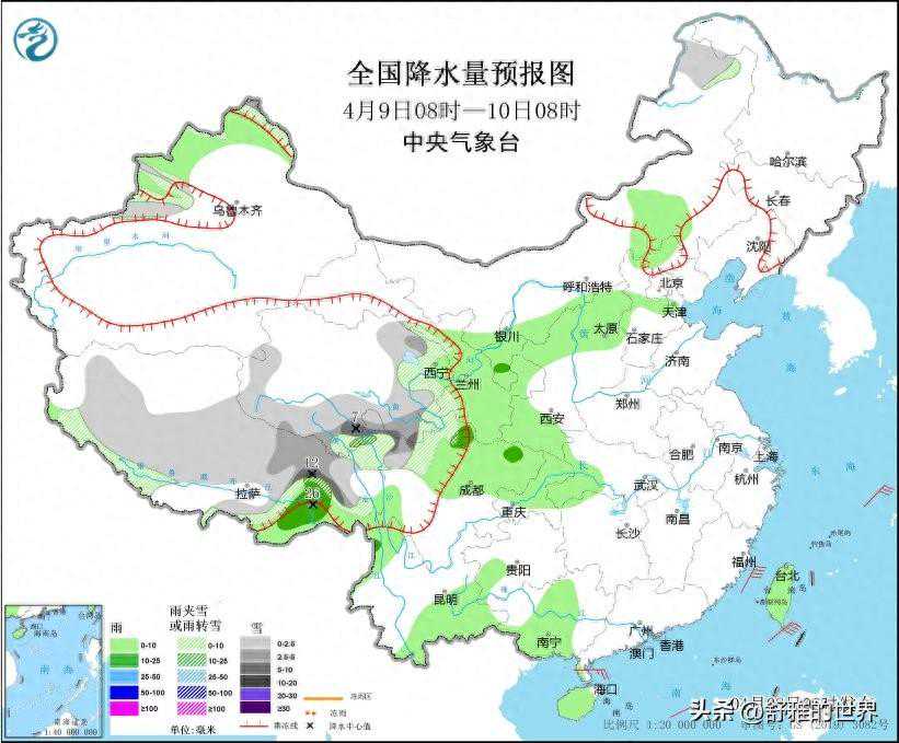 明日9号天气预报：暴雪！大雨！大风！新一轮暴雪暴雨分布如下