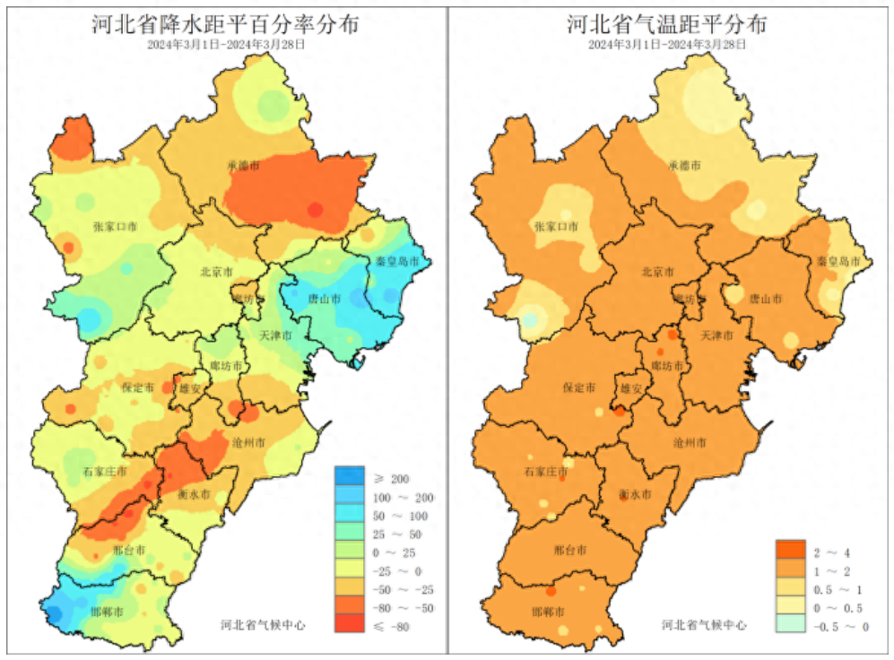唐山未来几天天气咋样？河北4月气候趋势预测→