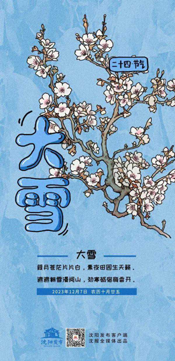 就在今天17时33分，大雪来了！沈阳明天最高气温12℃！接下来大降温……