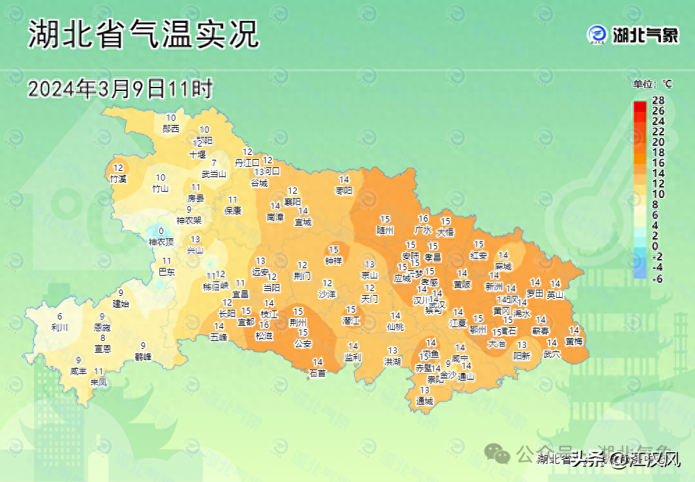 21℃+！荆州能晴多久？