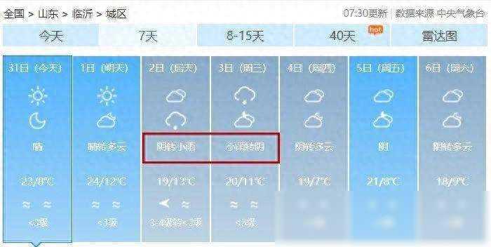 雨要来！沂水天气大转折！