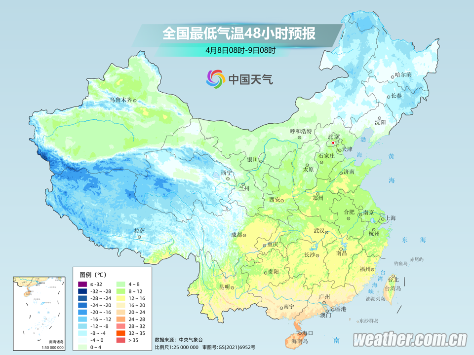 新一轮冷空气雨雪来袭！暴雨暴雪分布下列地区！明日8号天气预报