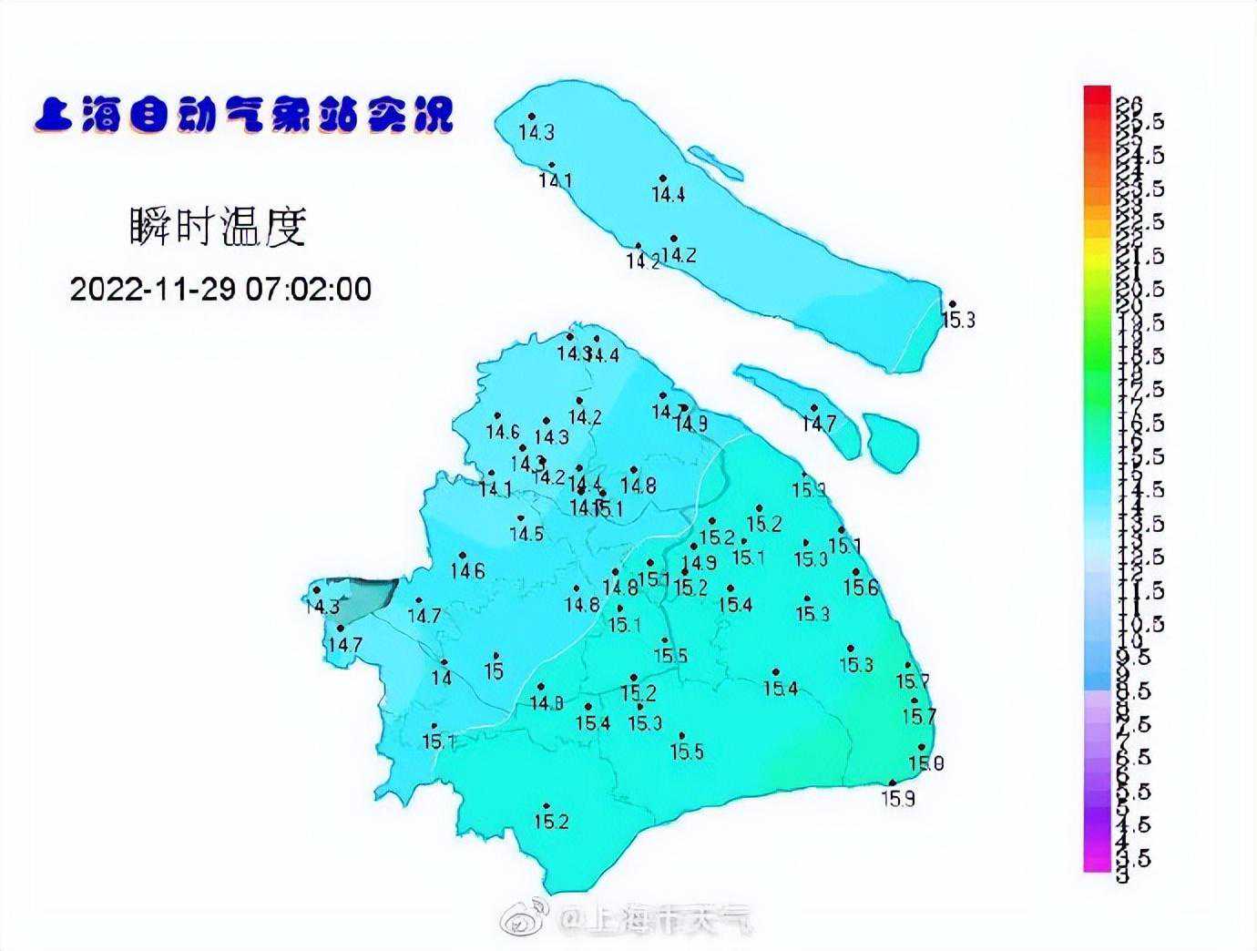 注意！冷空气前锋已到上海，傍晚后跌破10℃！最新上海天气预报