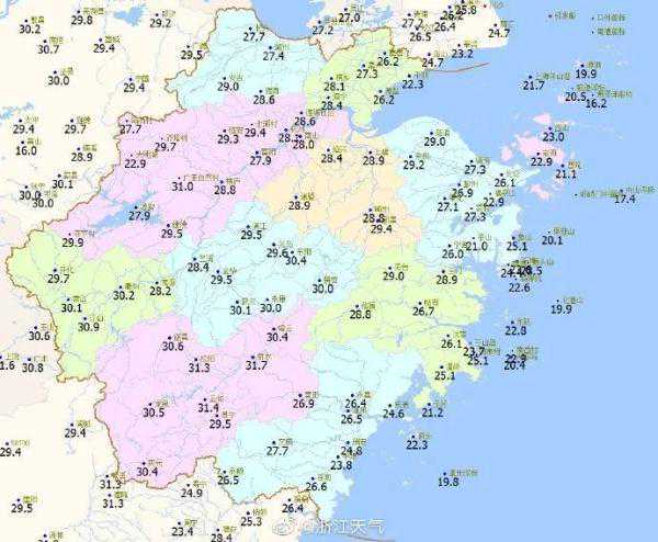 丽水气温飙到31.7℃！明天浙江天气大反转，雨水、降温来了……