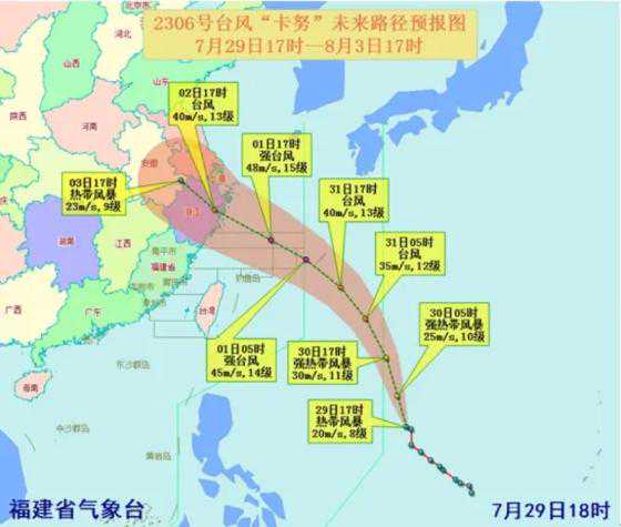 30日前福建沿海仍有分散性强降水 台风“卡努”31 日起影响外海渔场