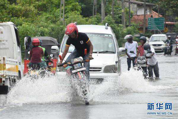 斯里兰卡遭遇暴雨天气