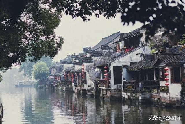 同一片天空，不同天气下的西塘古镇