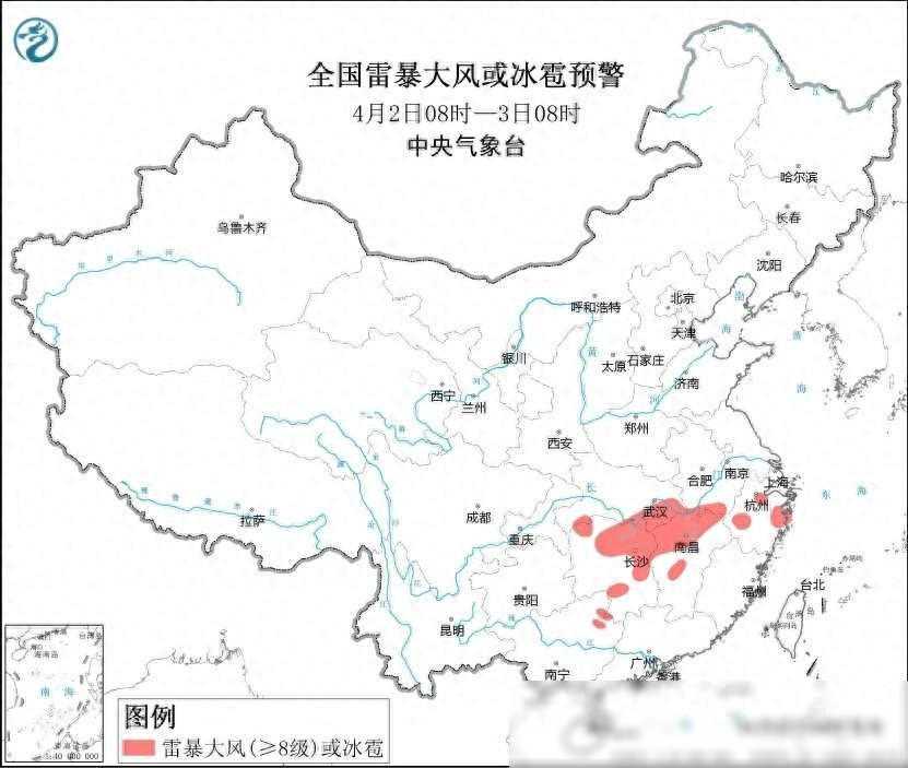 强对流天气预警连发三天，湖北、江西等地局地风力可达11级以上