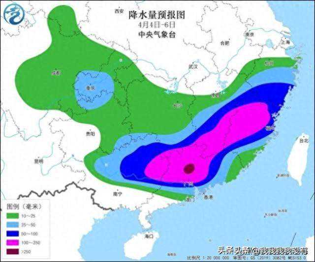 明日4号天气预报，最高级强对流预警发出，大雨暴雨分布下列地区
