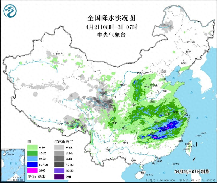 中央气象台：强对流天气橙色预警继续生效，南方降雨带将有所南压
