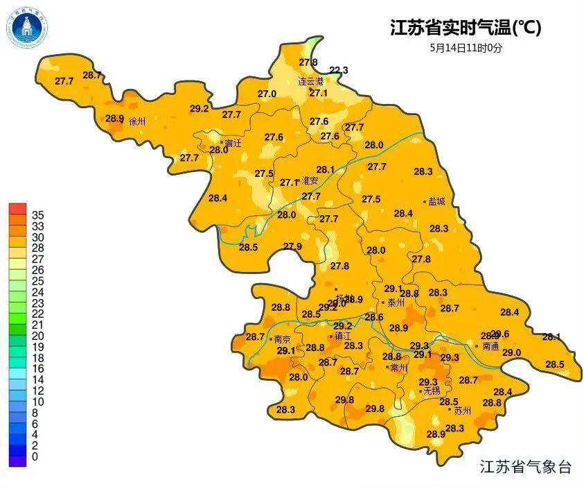 明后镇江最高33℃~34℃！雷雨、大雨、降温紧随其后......