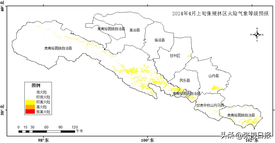 近期张掖市气温特高 森林草原火险气象等级较高