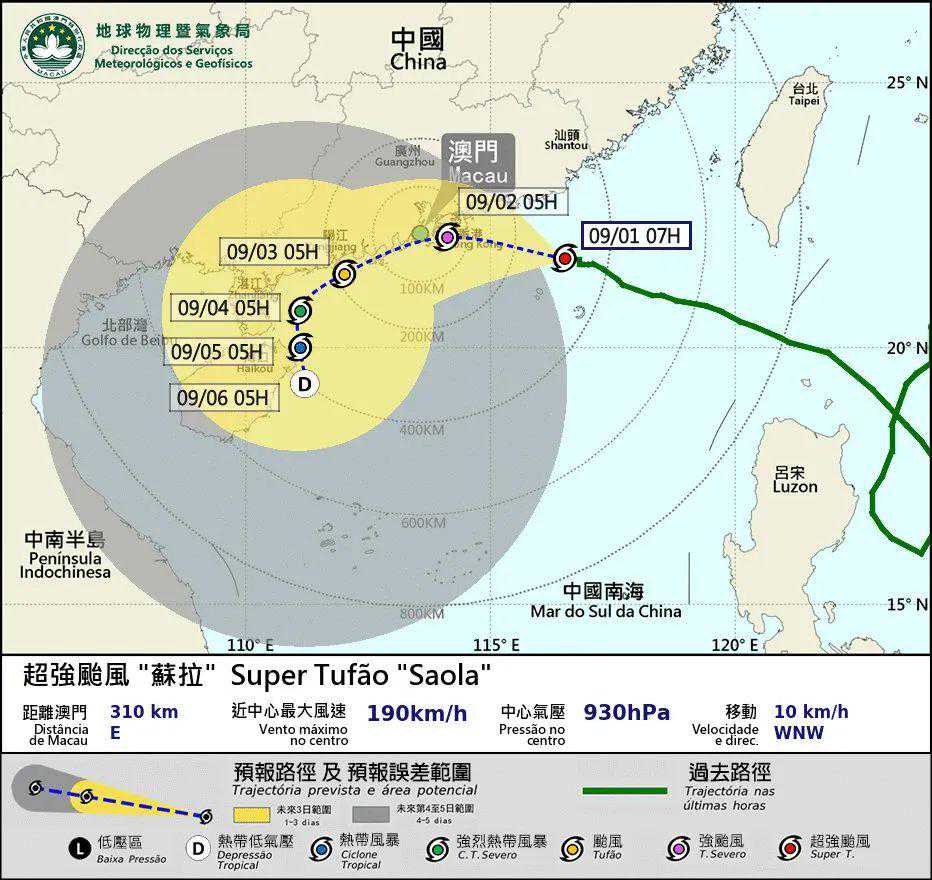 本澳明晨挂九号波机会中等至较高