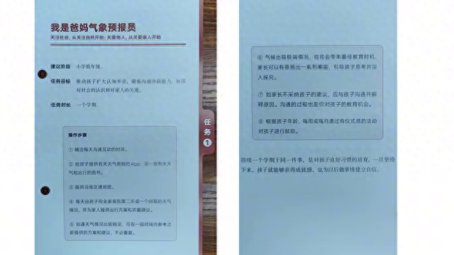 家庭教育指南  任务1 气象预报员