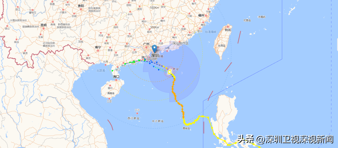 深圳台风蓝色预警持续生效！今明两天最低温跌至18℃