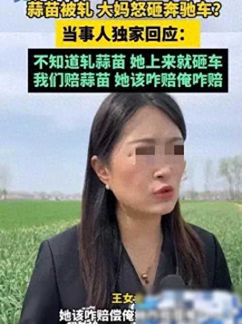 这下闹翻了，砸奔驰车的大妈恐怕要赔37000，蒜苗全卖了也不