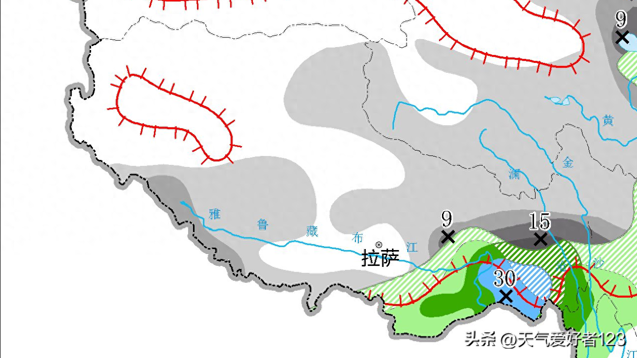 西藏：4月6日7日重点关注东部地区林芝 山南 昌都 以及日喀则强雨雪